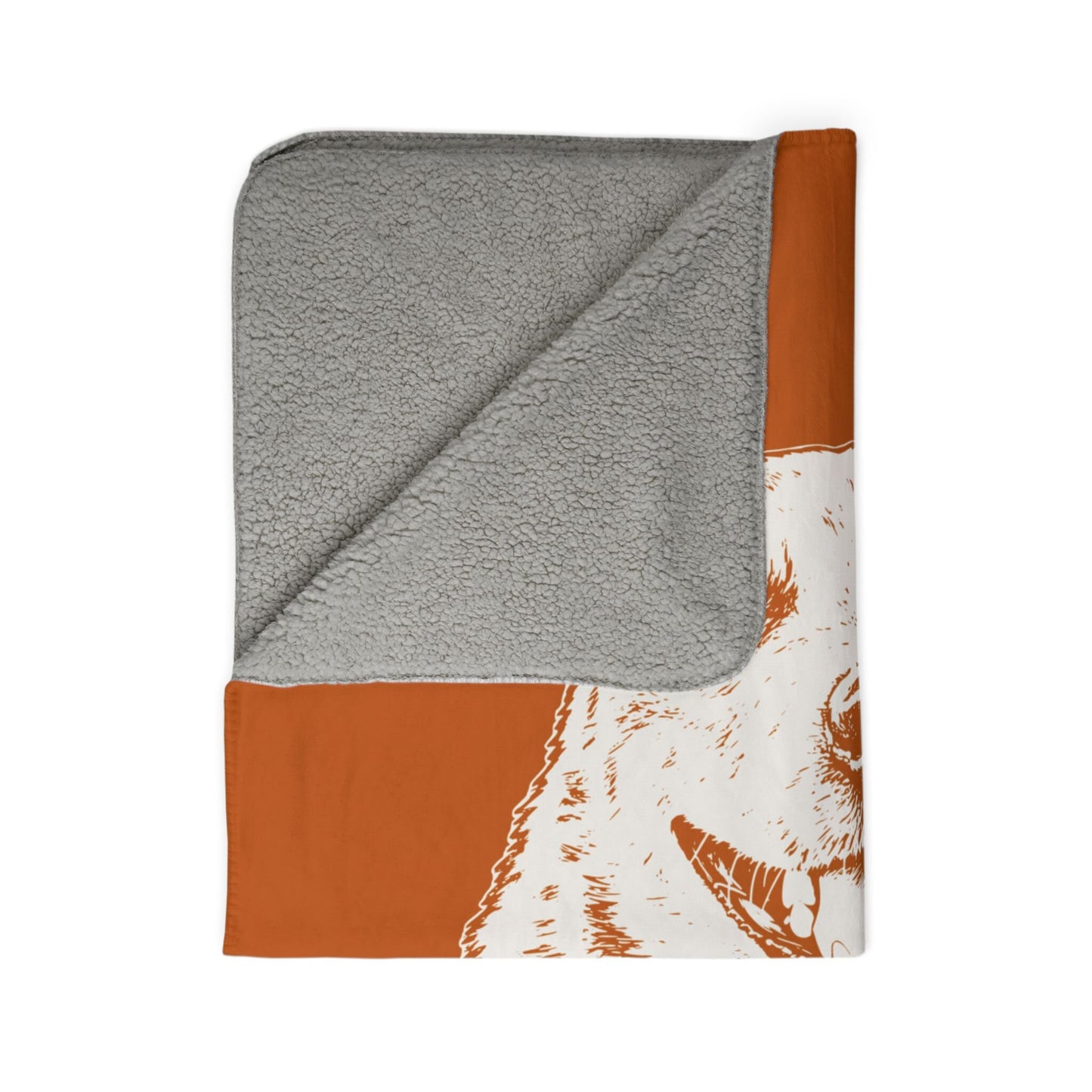 Personalized Austin Dog Sherpa Blanket | Modern Sketch Photo Upload