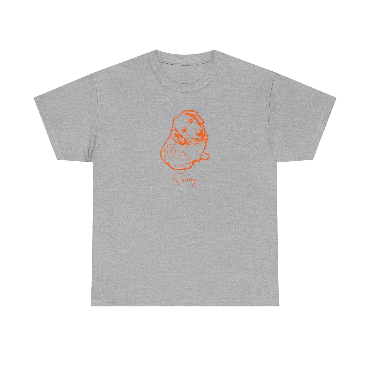 Personalized Central Dog T-Shirt | Modern Sketch Photo Upload