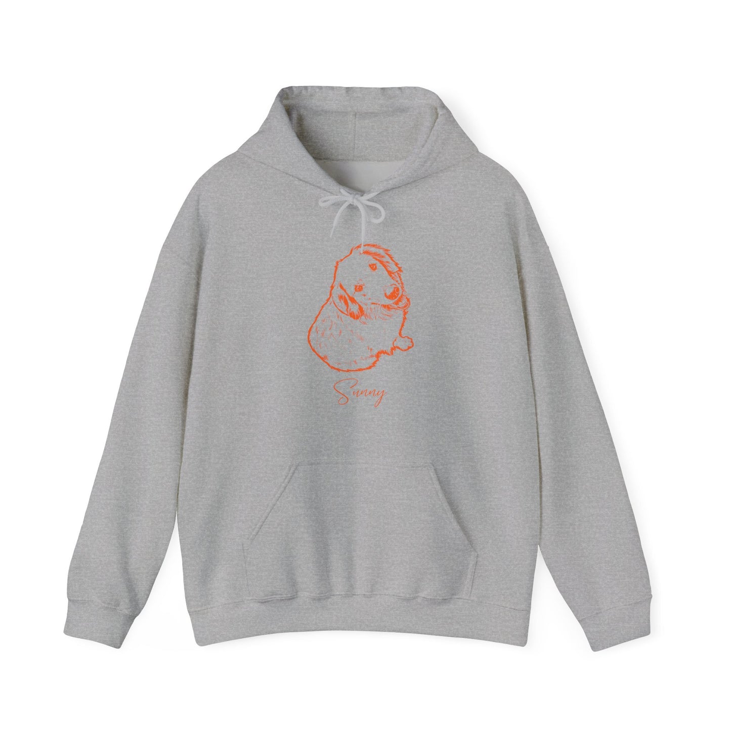 Personalized Central Dog Hoodie | Modern Sketch Photo Upload