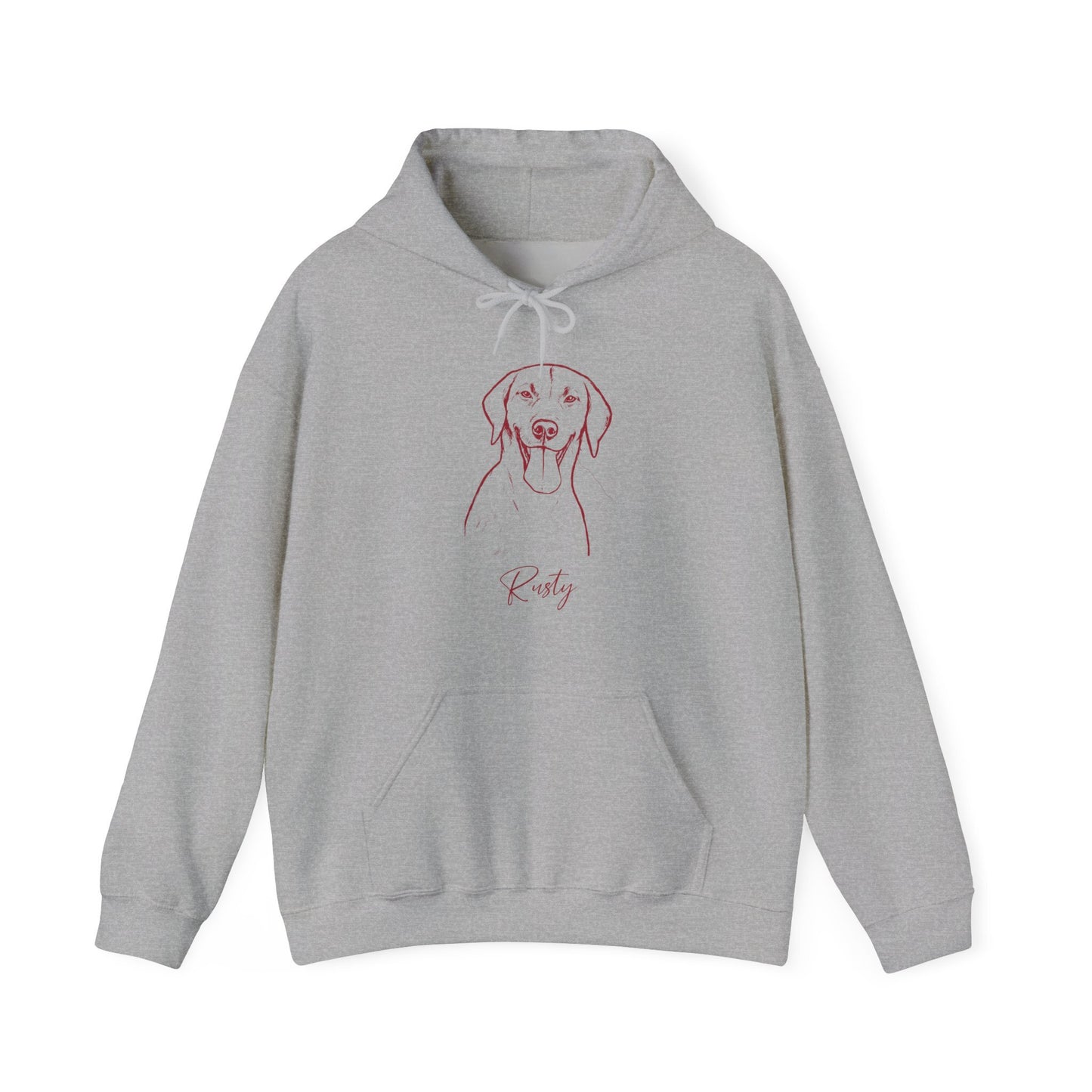Personalized Fayetteville Dog Hoodie | Modern Sketch Photo Upload