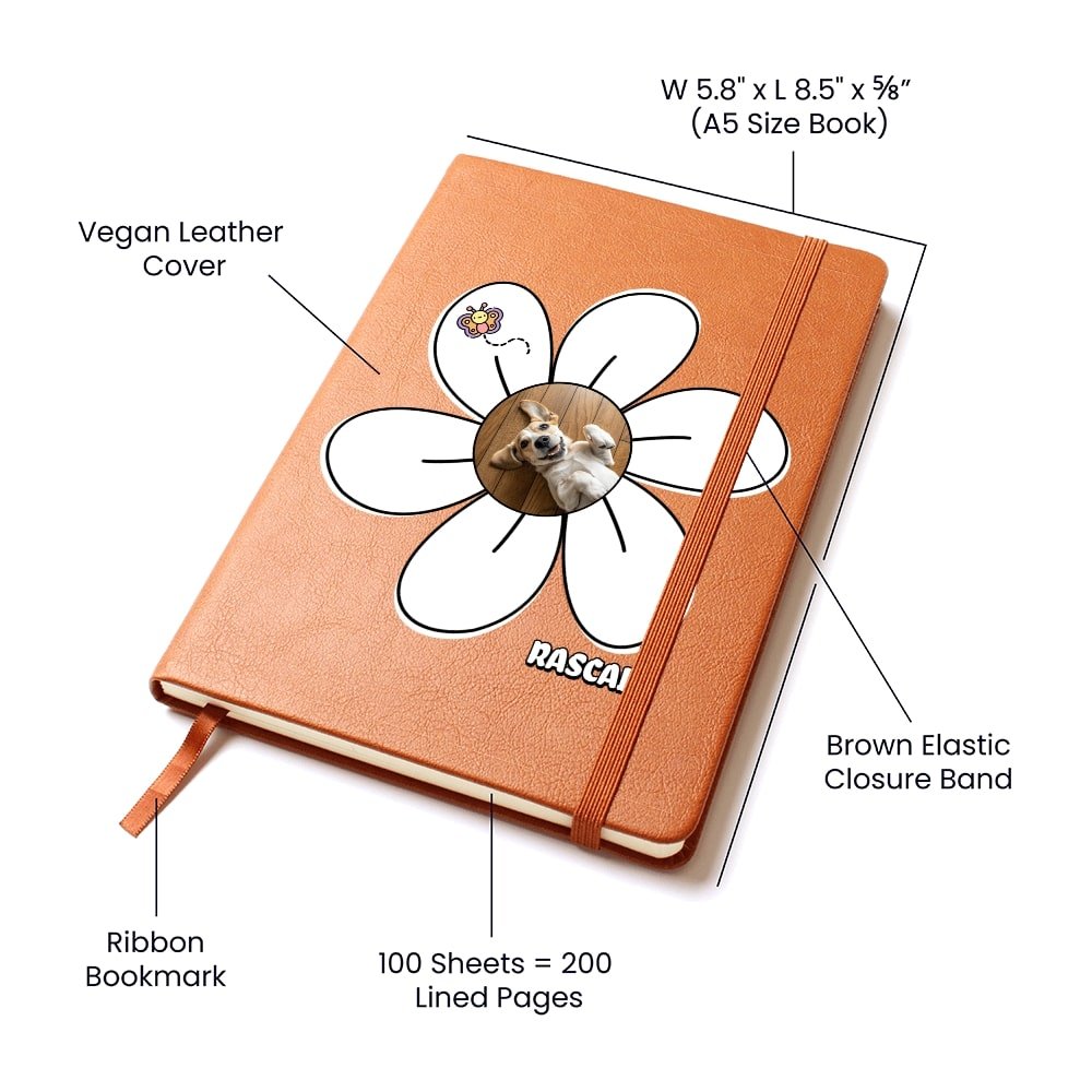 Daisy Doggie Personalized Vegan Journal_Doggo Mojo_Journals_4
