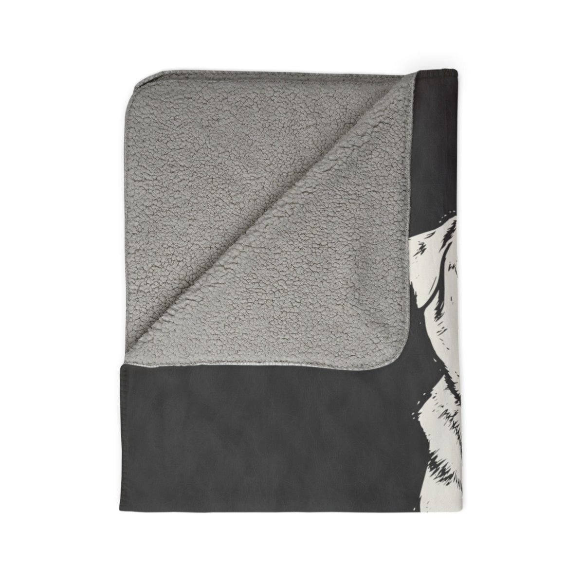Modern Sketch Artist's Edition Sherpa Blanket | Mojo Original Dog Art Throw_Doggo Mojo_Sherpa Blankets_12