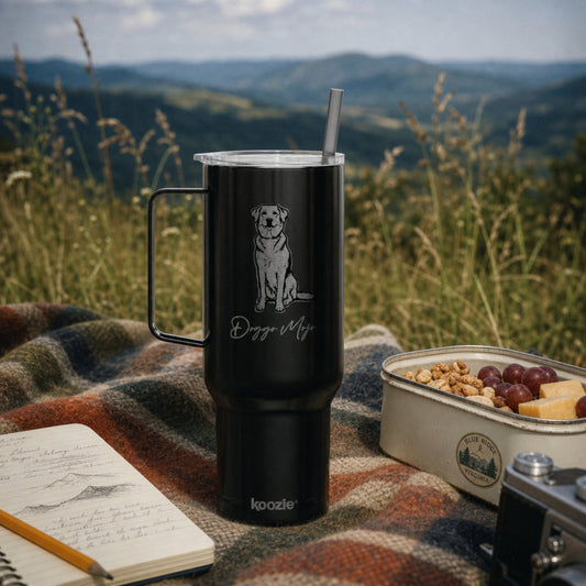 Mojo Original 40oz Travel Tumbler β Matte Black Laser Engraved_Doggo Mojo_Travel Tumbler_2