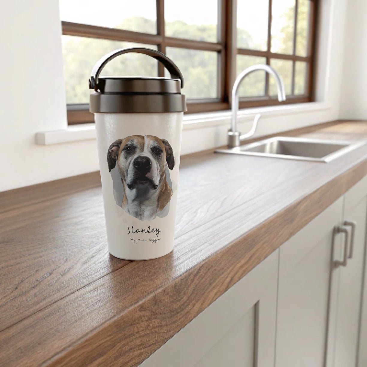 My Main Doggo: Personalized Travel Mug with Your Dog's Photo & Name_Doggo Mojo_Travel Mugs_1