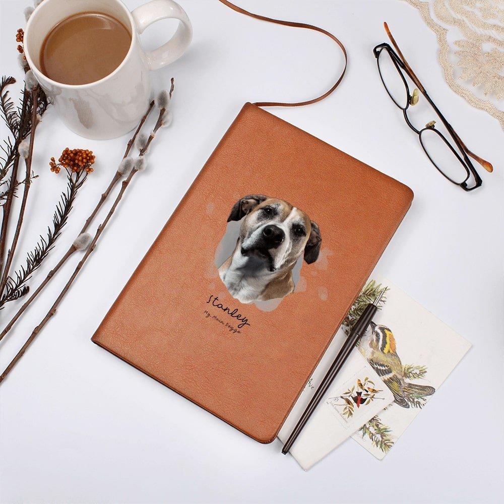 My Main Doggo: Personalized Vegan Leather Journal with Your Dog's Photo & Name_Doggo Mojo_Journals_3