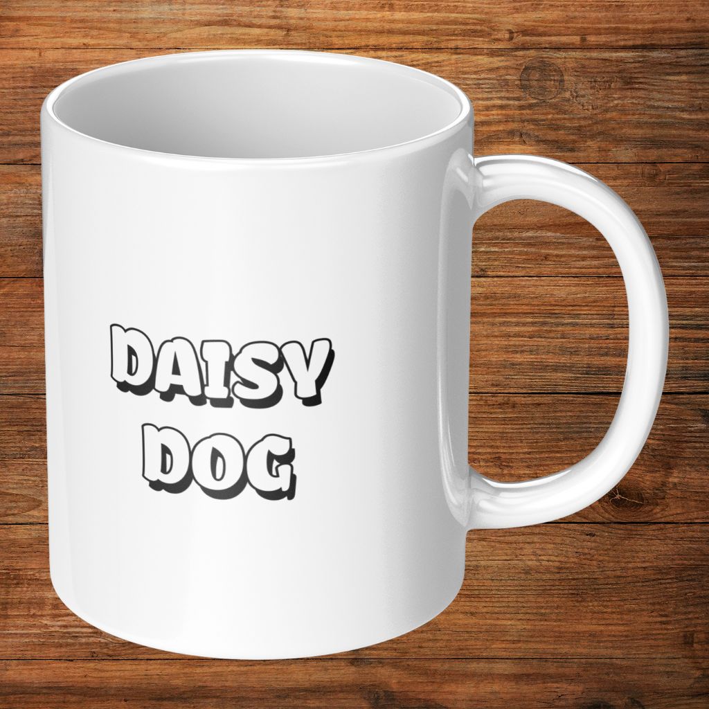 Personalized 11oz Ceramic Mug: Daisy Dog with Your Dog's Photo & Name_Doggo Mojo_Ceramic Mugs_10