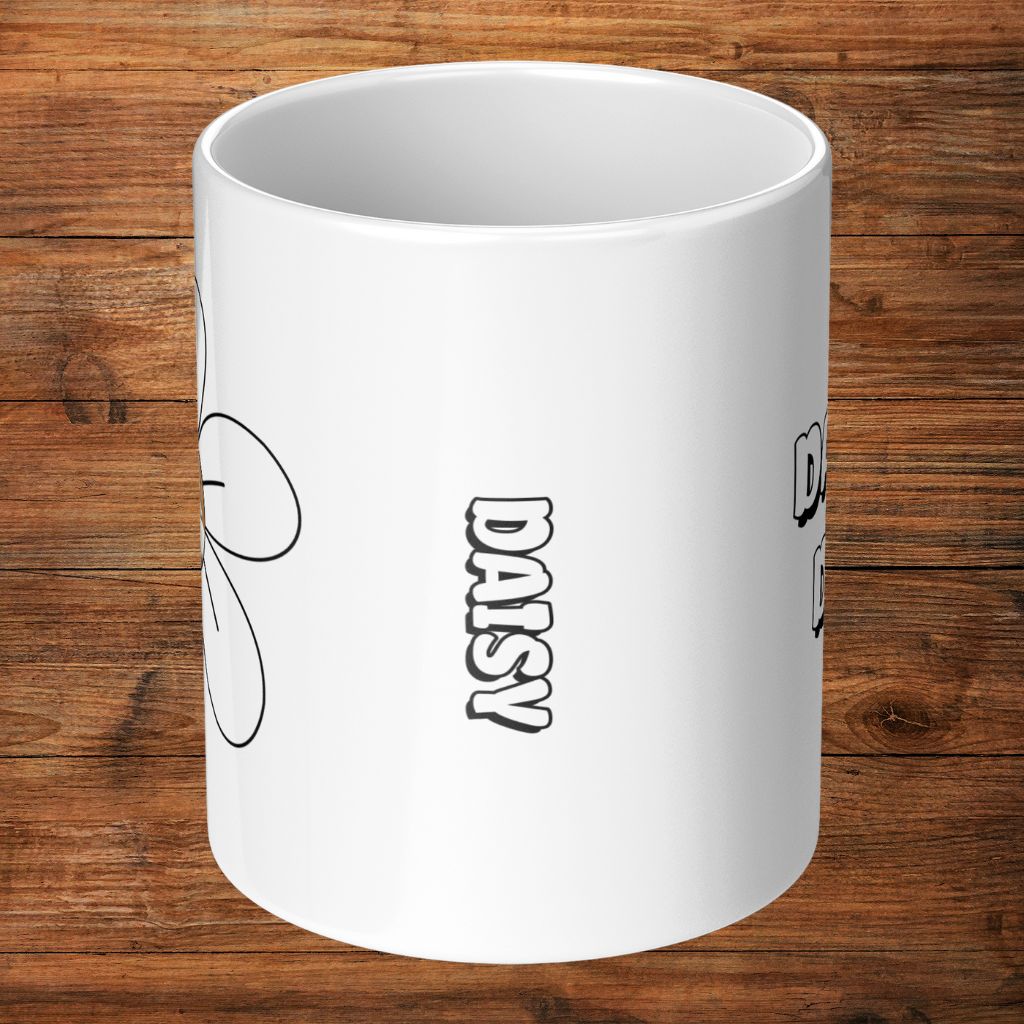 Personalized 11oz Ceramic Mug: Daisy Dog with Your Dog's Photo & Name_Doggo Mojo_Ceramic Mugs_9