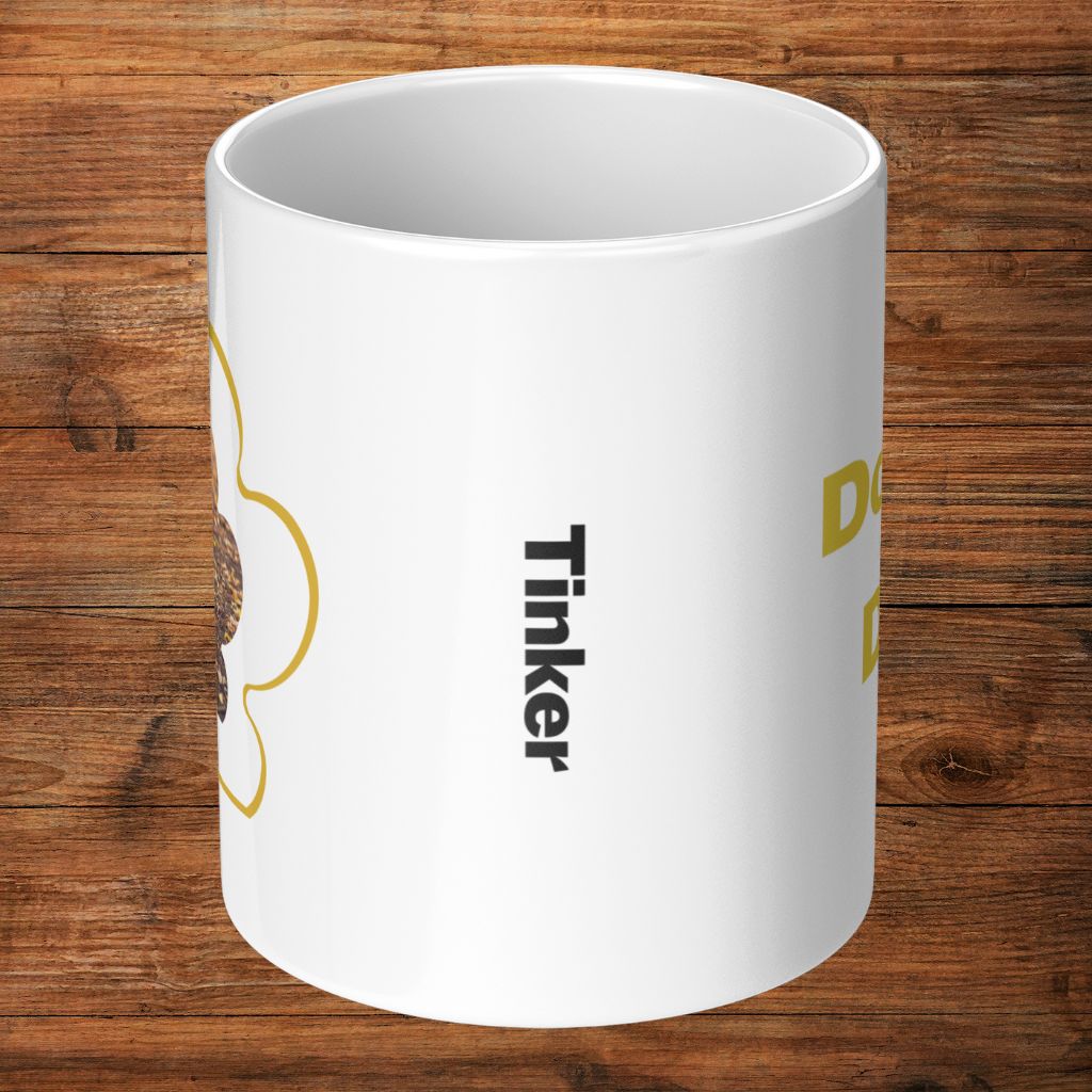 Personalized 11oz Ceramic Mug: Dog Dad Paw Print with Your Dog's Photo & Name_Doggo Mojo_Ceramic Mugs_8