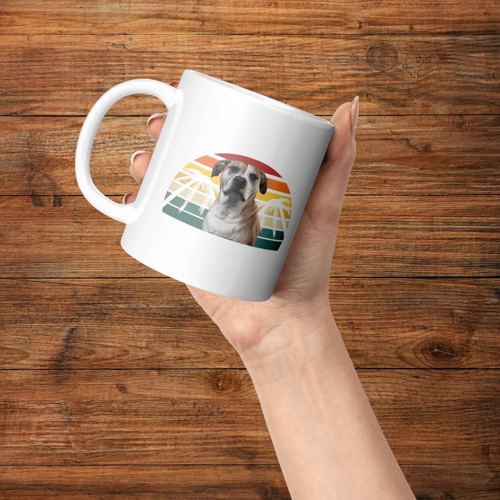 Personalized 11oz Ceramic Mug: My Ride or Die with Your Dog's Photo & Name_Doggo Mojo_Ceramic Mugs_4