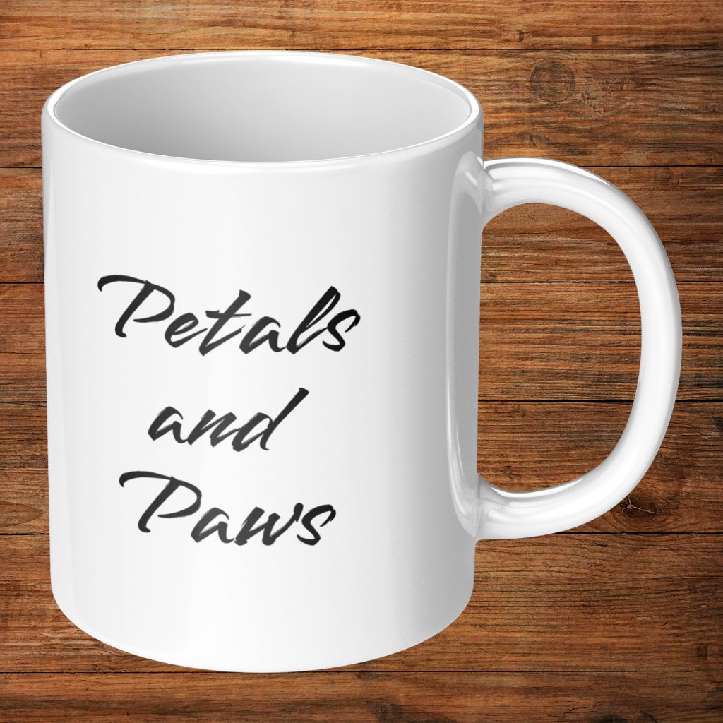 Personalized 11oz Ceramic Mug: Petals and Paws with Your Dog's Photo & Name_Doggo Mojo_Ceramic Mugs_10