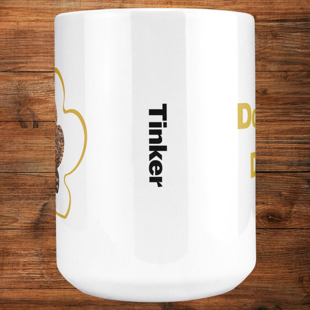 Personalized 15oz Ceramic Mug: Dog Dad Paw Print with Your Dog's Photo & Name_Doggo Mojo_Ceramic Mugs_8