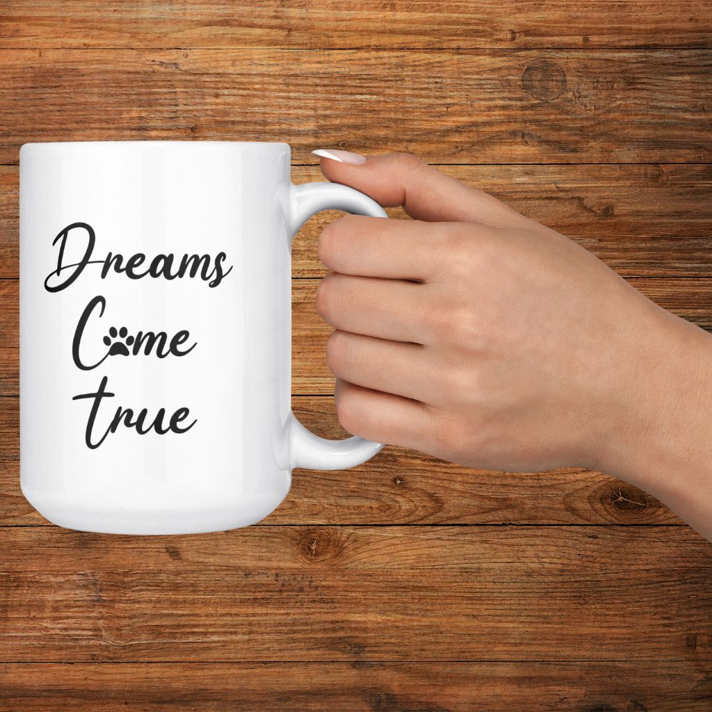 Personalized 15oz Ceramic Mug: Gotcha Day Dreams with Your Dog's Photo & Name_Doggo Mojo_Ceramic Mugs_6