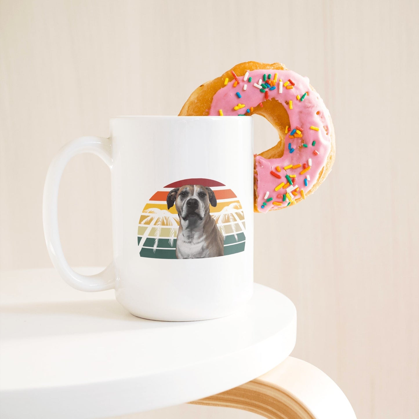 Personalized 15oz Ceramic Mug: My Ride or Die with Your Dog's Photo & Name_Doggo Mojo_Ceramic Mugs_2