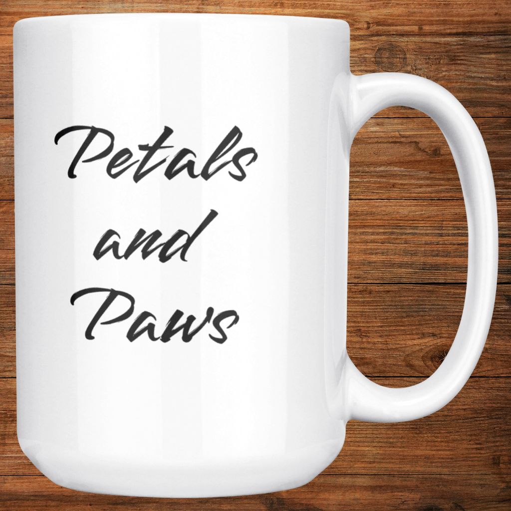 Personalized 15oz Ceramic Mug: Petals and Paws with Your Dog's Photo & Name_Doggo Mojo_Ceramic Mugs_9