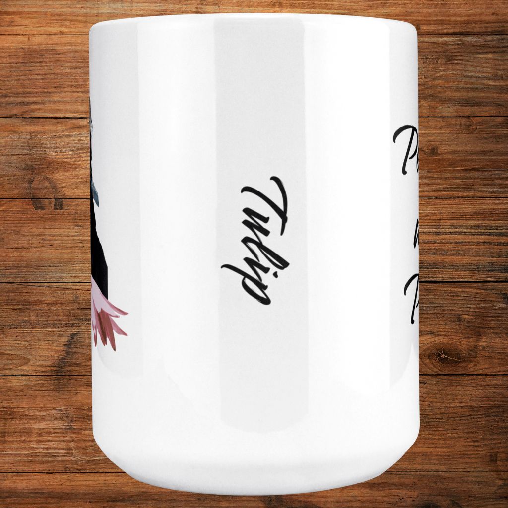 Personalized 15oz Ceramic Mug: Petals and Paws with Your Dog's Photo & Name_Doggo Mojo_Ceramic Mugs_8