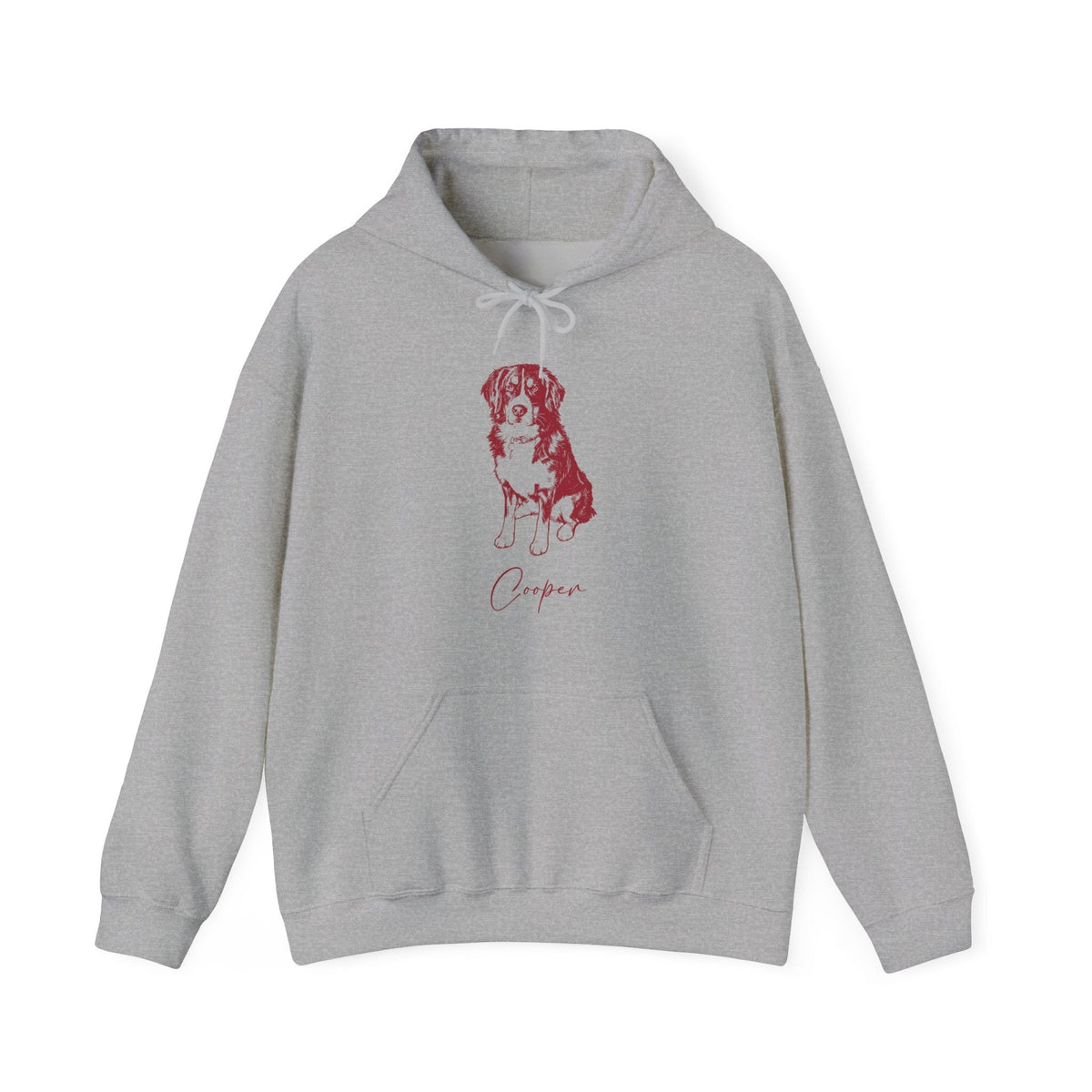 Personalized Blacksburg Dog Hoodie | Modern Sketch Photo Upload_Doggo Mojo_Hoodie_8
