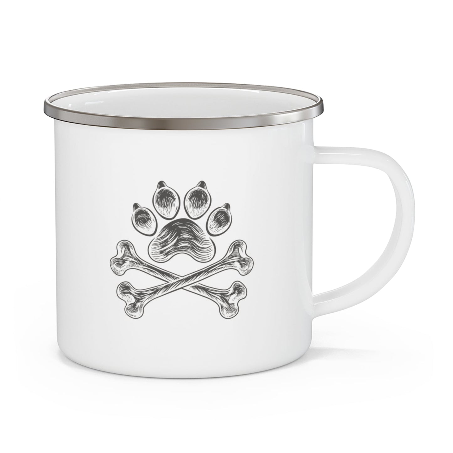 Personalized Camp Mug | Pirate Pup Design with Your Dog's Photo & Name_Doggo Mojo_Enamel Camping Mug_9