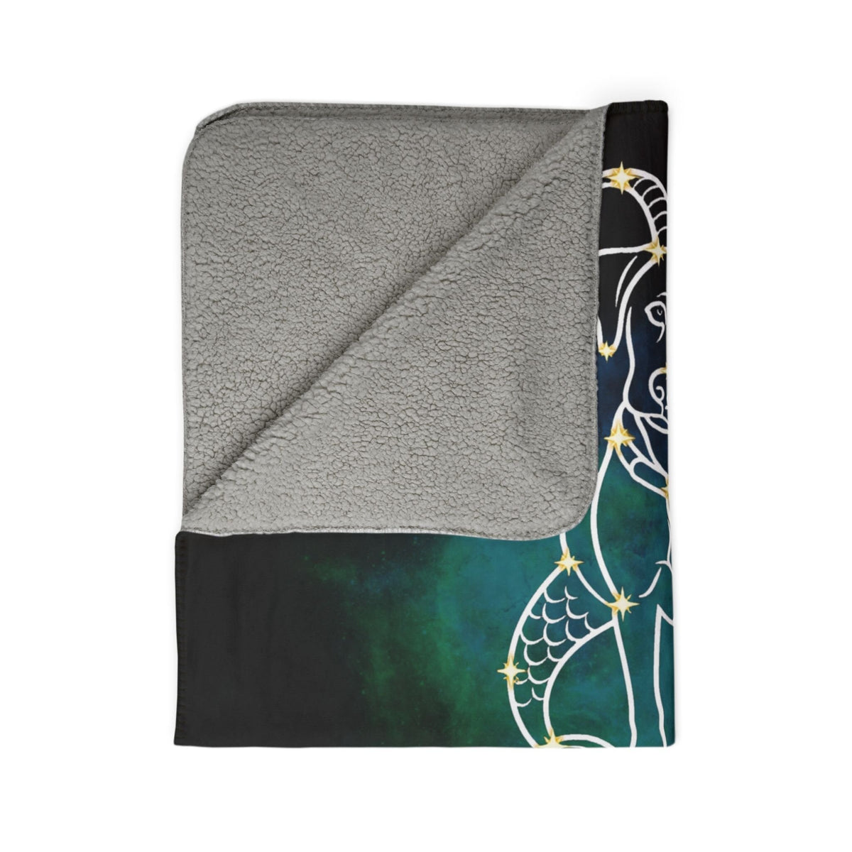 Personalized Capricorn Dog Sherpa Blanket | Modern Sketch Photo Upload_Doggo Mojo_Sherpa Blankets_10