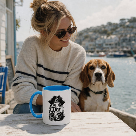 Personalized Coastal Dog Accent Mug | Modern Sketch Ceramic Cup_Doggo Mojo_Ceramic Mugs_2