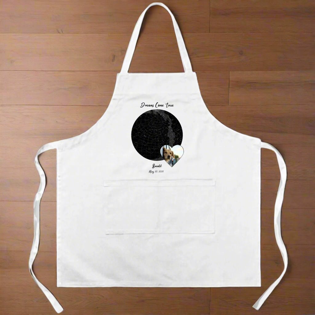Personalized Cotton Apron: Gotcha Day Dreams with Your Dog's Photo & Name_Doggo Mojo_Aprons_2
