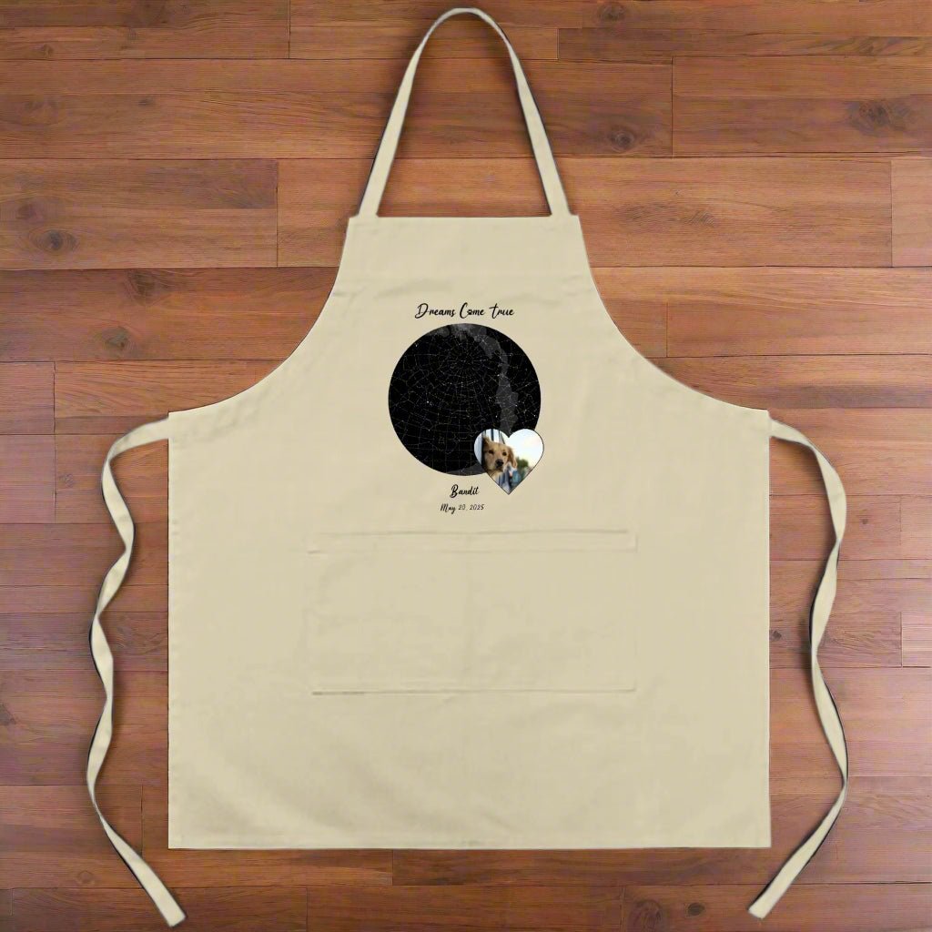 Personalized Cotton Apron: Gotcha Day Dreams with Your Dog's Photo & Name_Doggo Mojo_Aprons_4