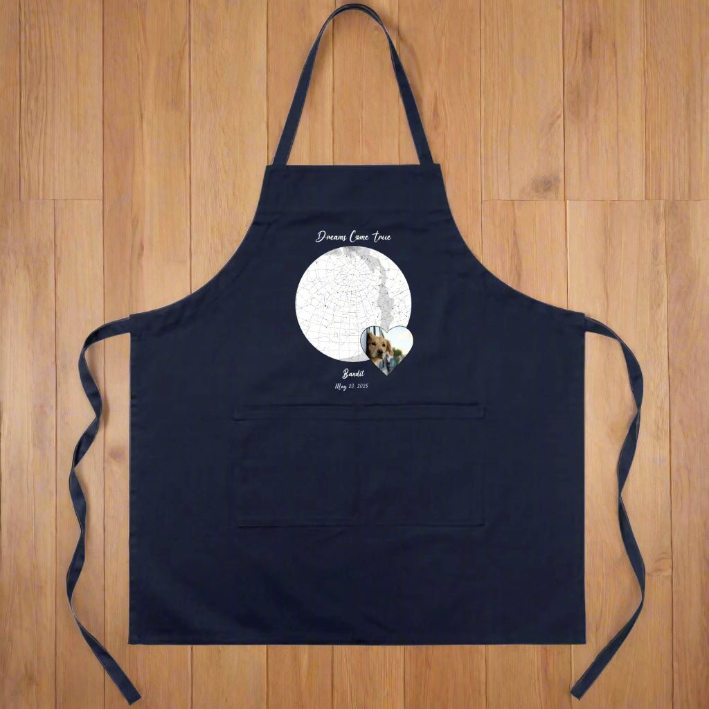 Personalized Cotton Apron: Gotcha Day Dreams with Your Dog's Photo & Name_Doggo Mojo_Aprons_5