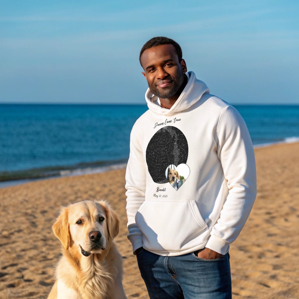 Personalized Hoodie: Gotcha Day Dreams with Your Dog's Photo & Name_Doggo Mojo_Hoodies_1