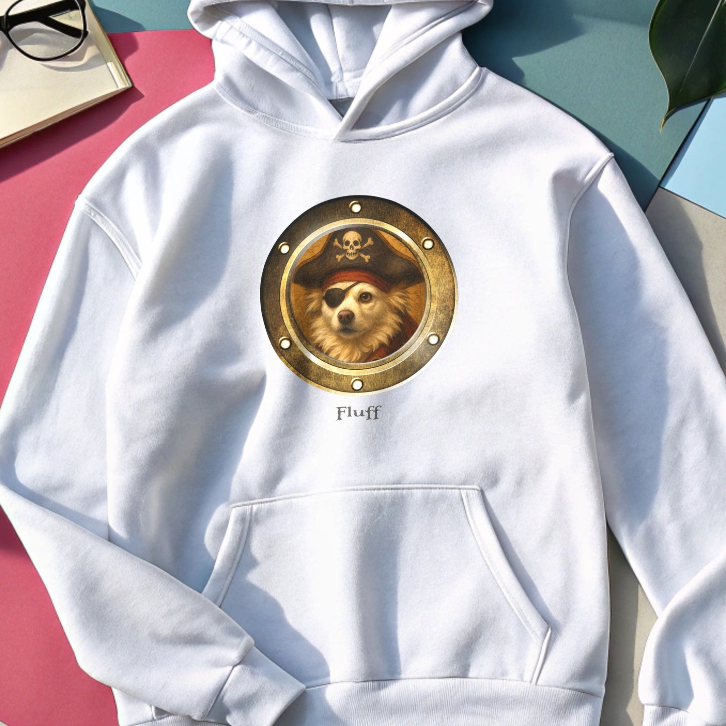 Personalized Hoodie | Pirate Pup Design with Your Dog's Photo & Name_Doggo Mojo_Hoodies_6