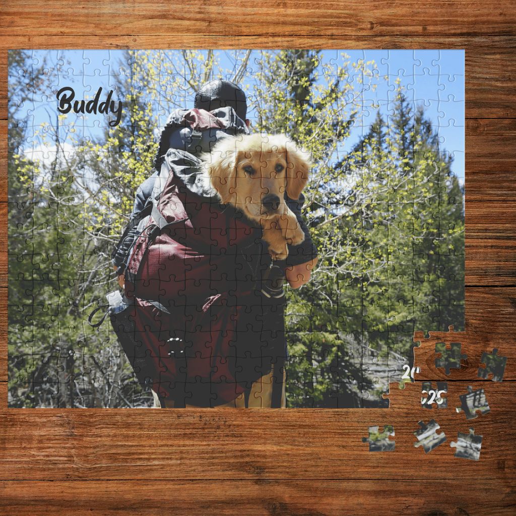 Personalized Jigsaw Puzzle: Rectangle (30 - 500pc) with Your Dog's Photo, Name & Year_Doggo Mojo_Puzzles_6