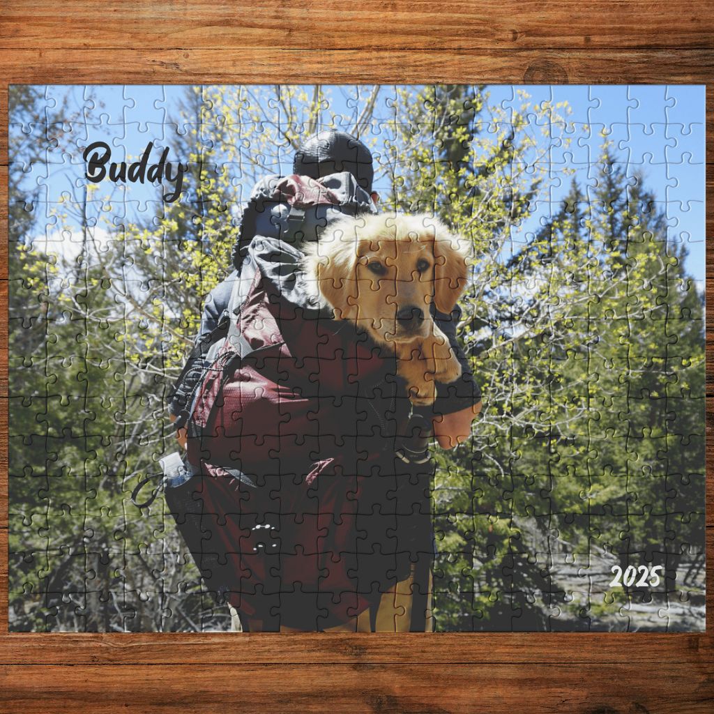 Personalized Jigsaw Puzzle: Rectangle (30 - 500pc) with Your Dog's Photo, Name & Year_Doggo Mojo_Puzzles_7