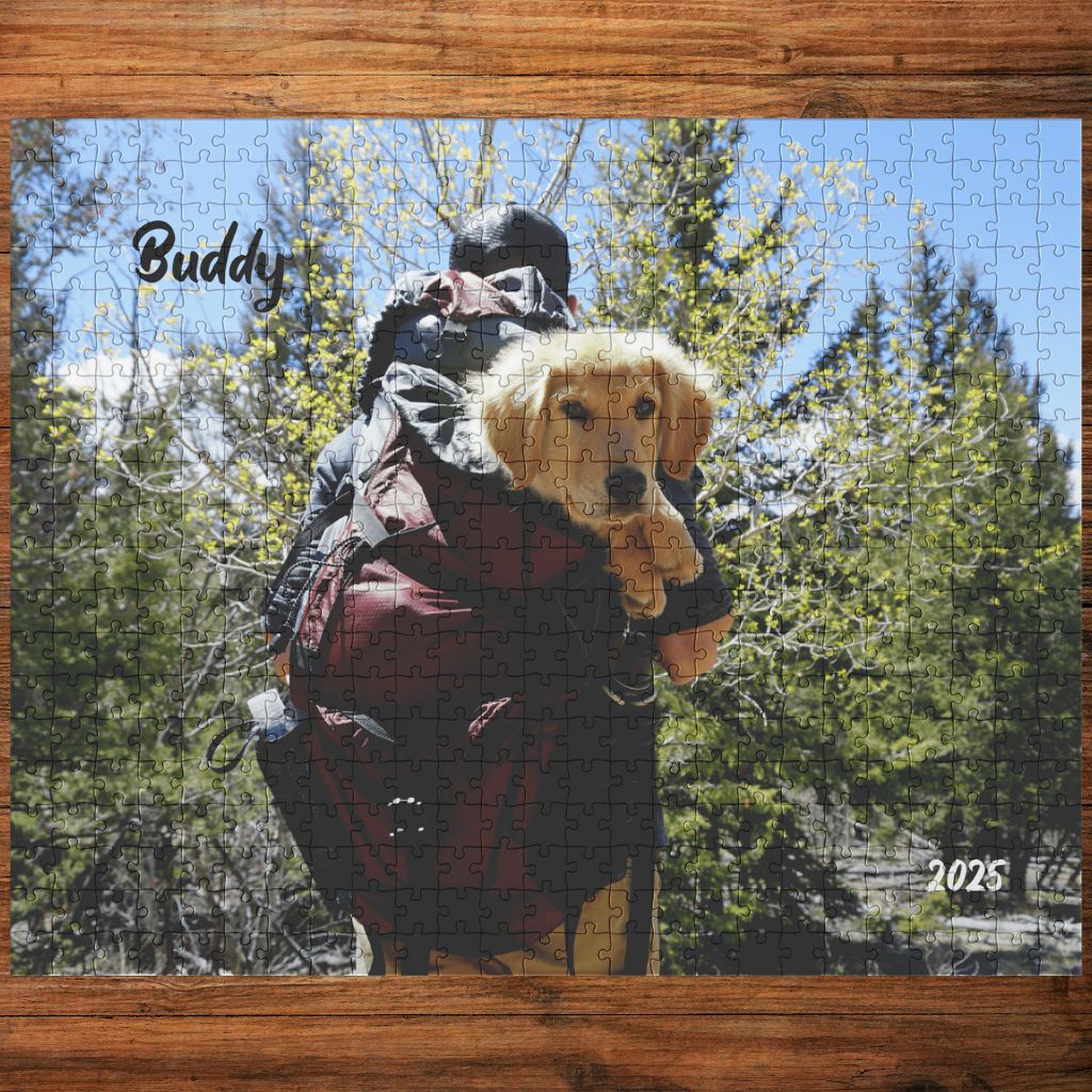 Personalized Jigsaw Puzzle: Rectangle (30 - 500pc) with Your Dog's Photo, Name & Year_Doggo Mojo_Puzzles_9