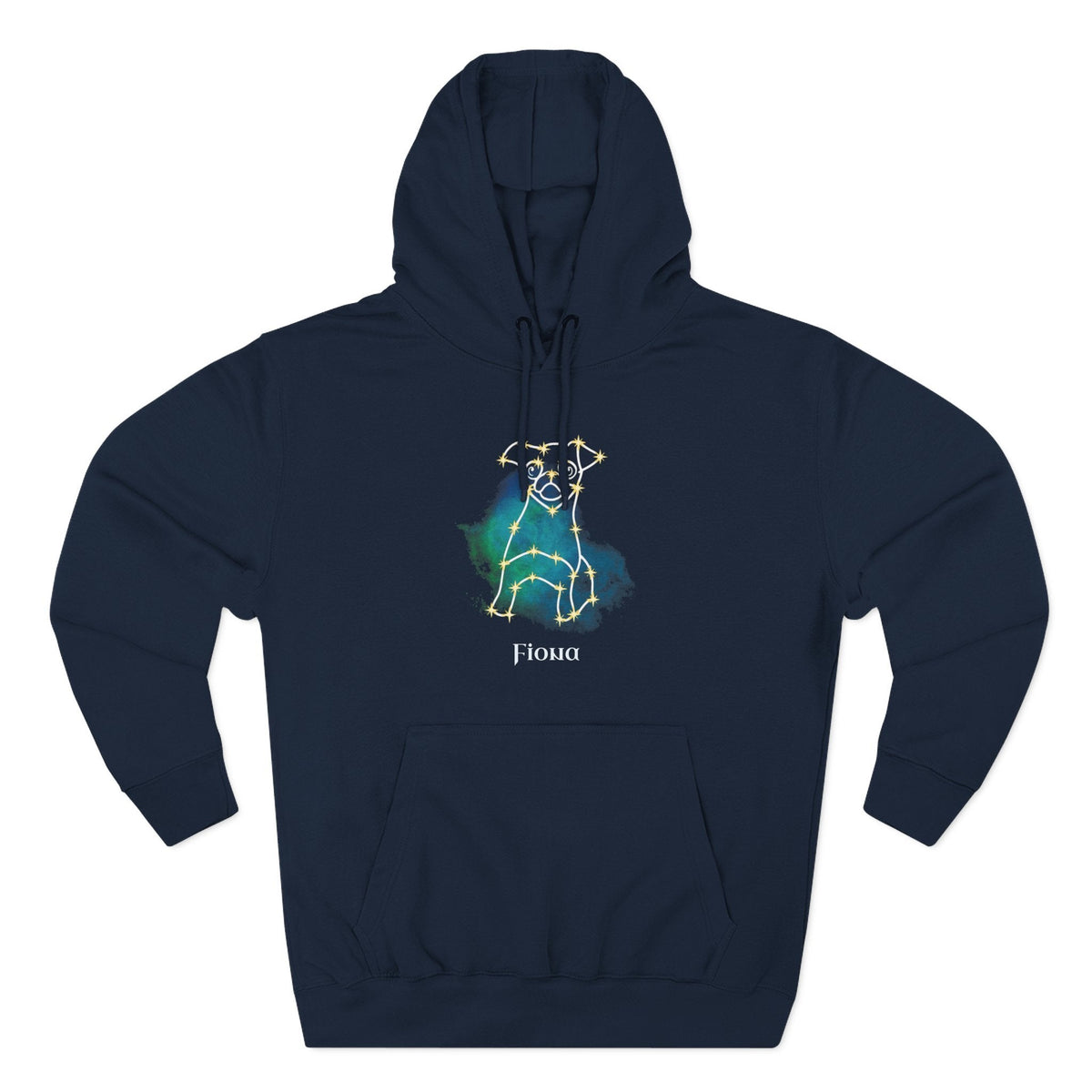 Personalized Mystic Dog Hoodie | Celestial Line Art Fleece_Doggo Mojo_Hoodie_9