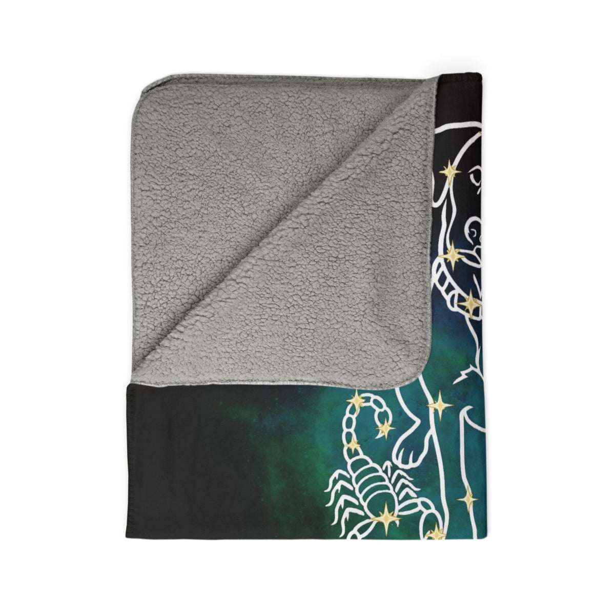 Personalized Scorpio Dog Sherpa Blanket | Modern Sketch Photo Upload_Doggo Mojo_Sherpa Blankets_10