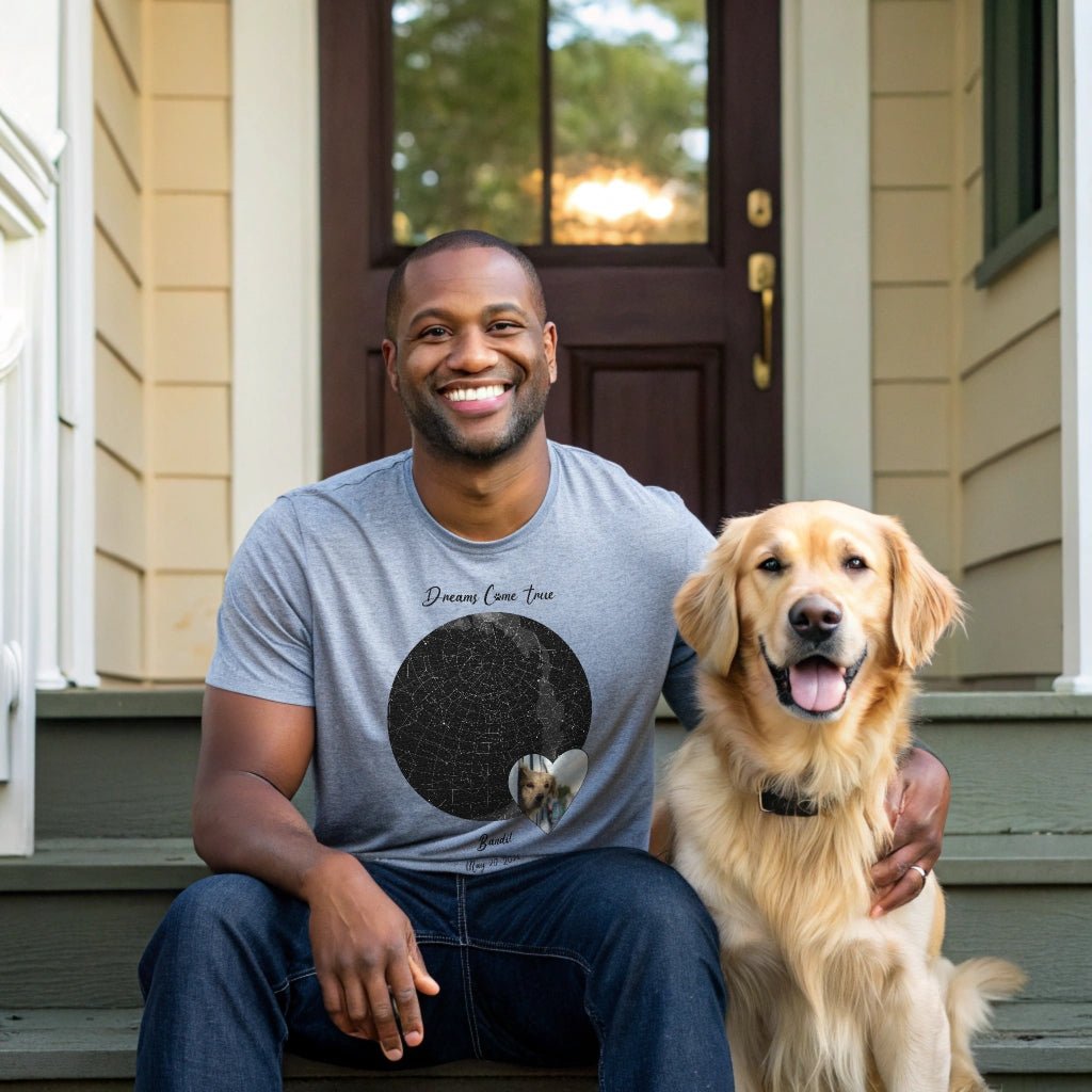 Personalized T-Shirt: Gotcha Day Dreams with Your Dog's Photo & Name_Doggo Mojo_T-shirts_2