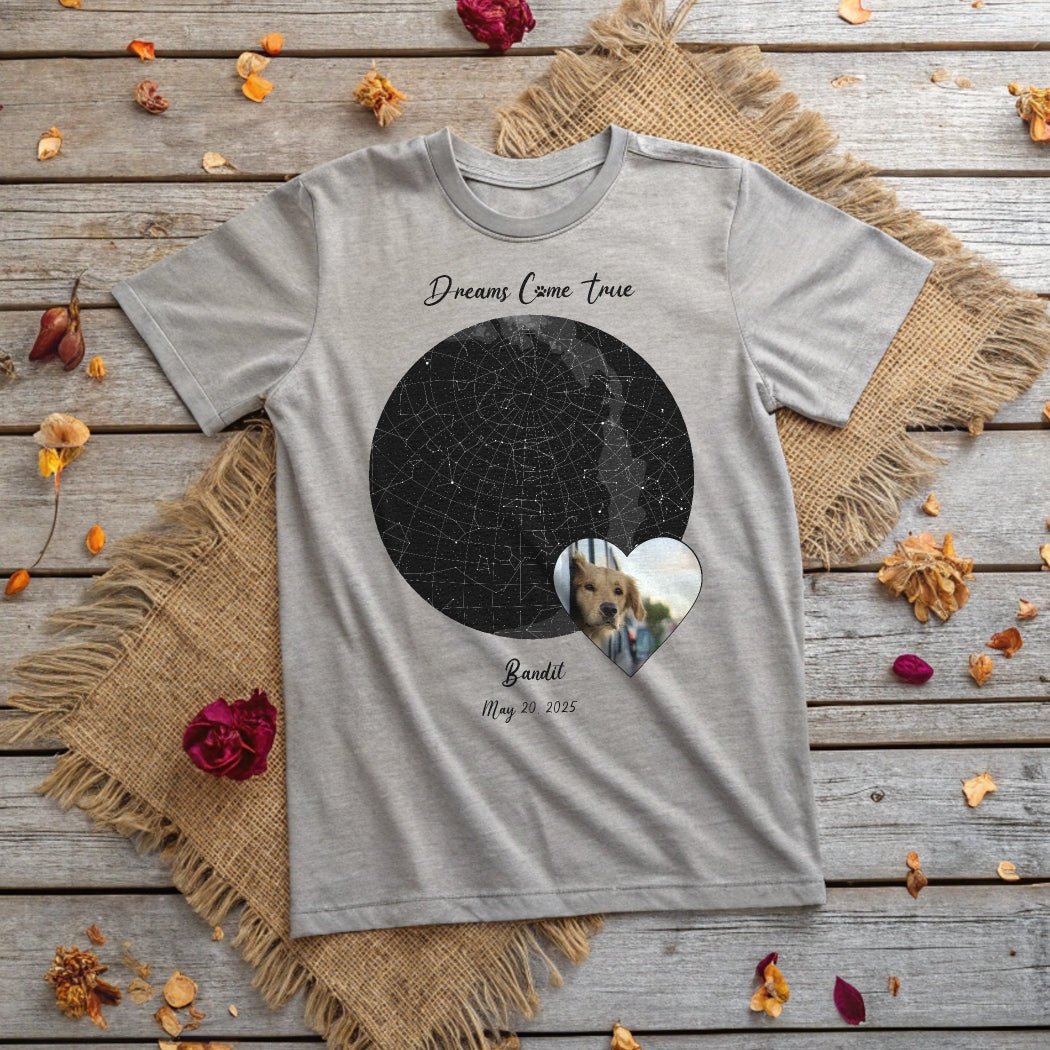 Personalized T-Shirt: Gotcha Day Dreams with Your Dog's Photo & Name_Doggo Mojo_T-shirts_6