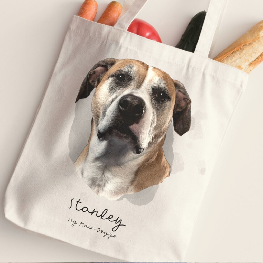 Personalized Tote Bag: My Main Doggo with Your Dog's Photo & Name_Doggo Mojo_Tote Bags_2