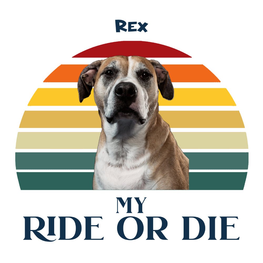 Personalized Tote Bag: My Ride or Die with Your Dog's Photo & Name_Doggo Mojo_Tote Bags_3