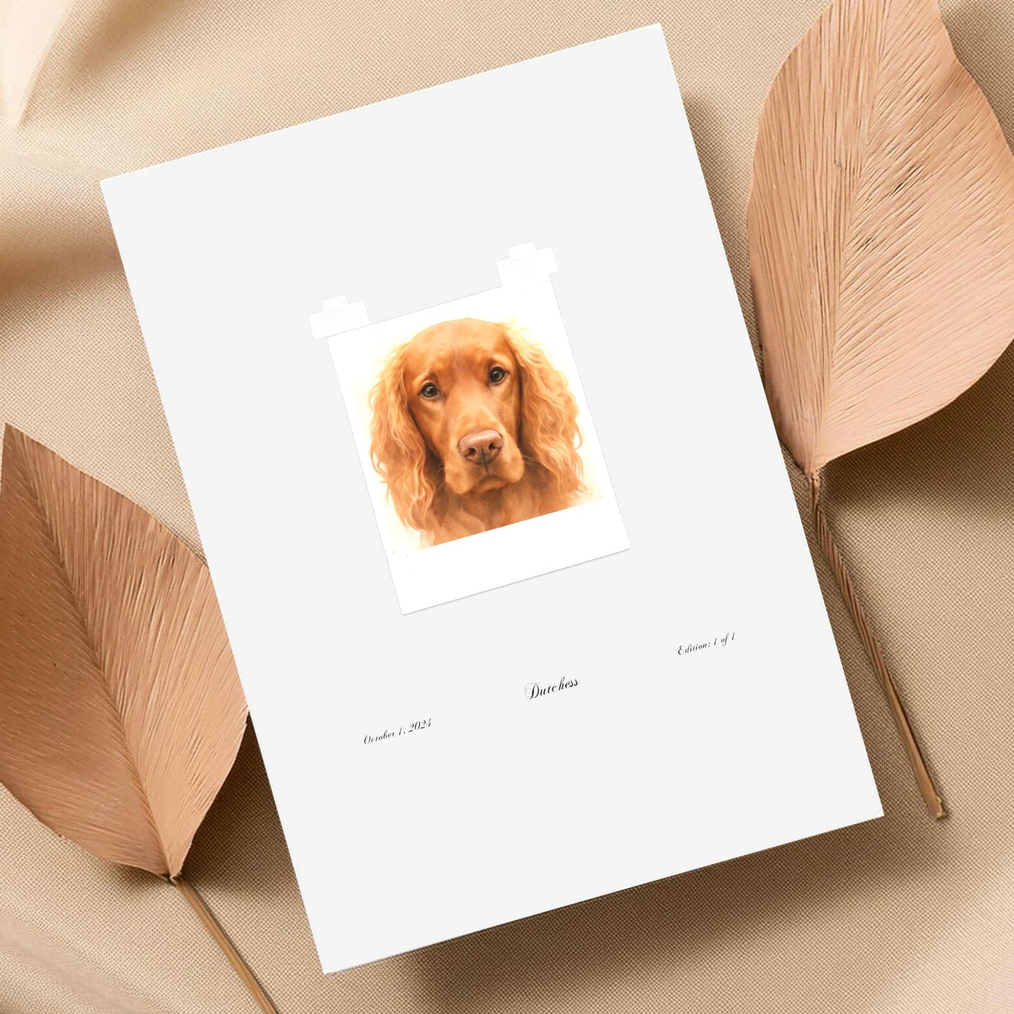 Personalized Unframed Art Print | Watercolor Polaroid with Your Dog's Photo & Name_Doggo Mojo_Frameless Print_5