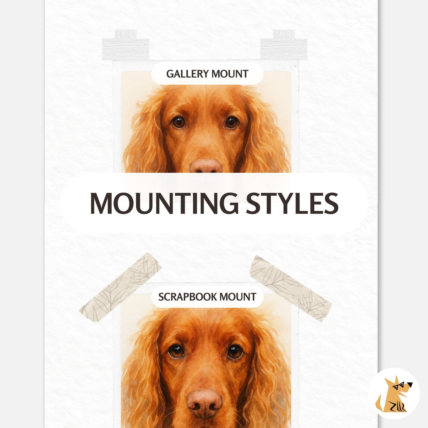 Personalized Unframed Art Print | Watercolor Polaroid with Your Dog's Photo & Name_Doggo Mojo_Frameless Print_4