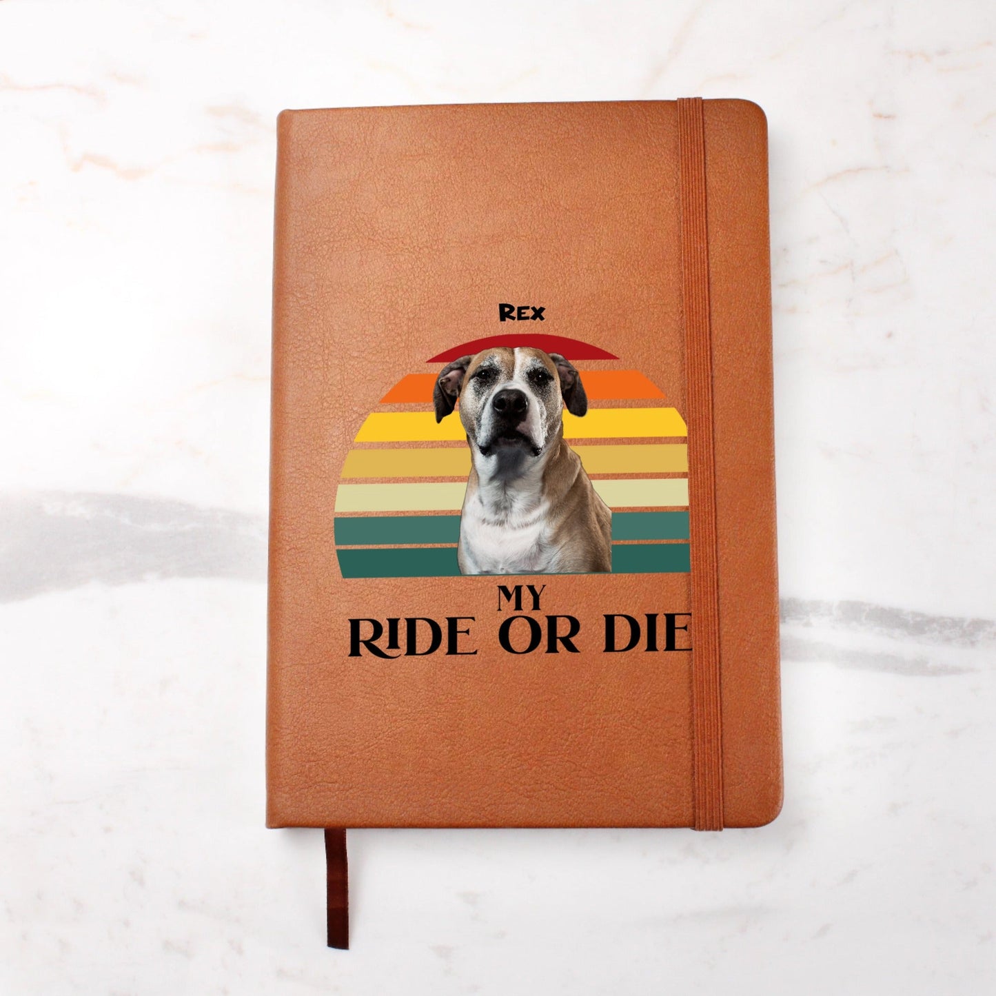 Personalized Vegan Journal: My Ride or Die with Your Dog's Photo & Name_Doggo Mojo_Journals_5