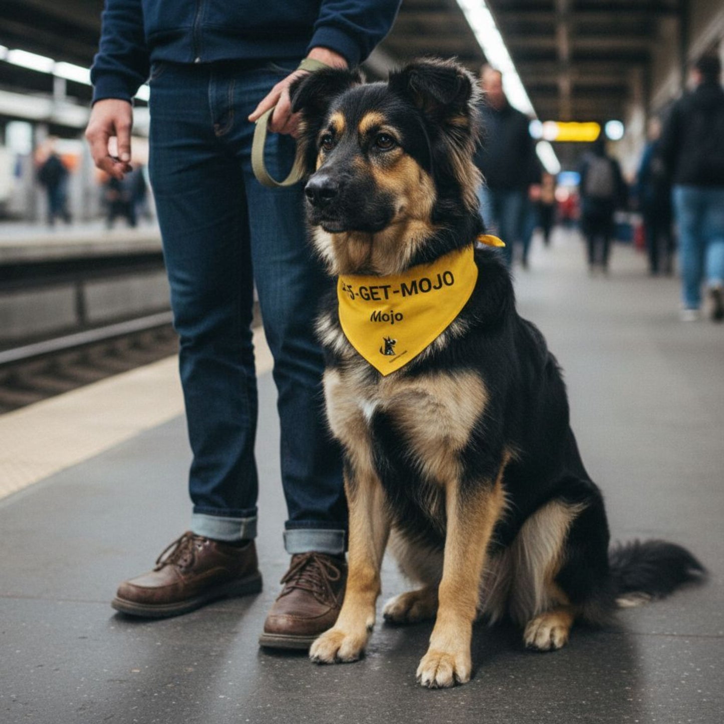 Personalized Visible ID Bandana Collar | Custom Name & Phone Number_Doggo Mojo_Pet Collar_1