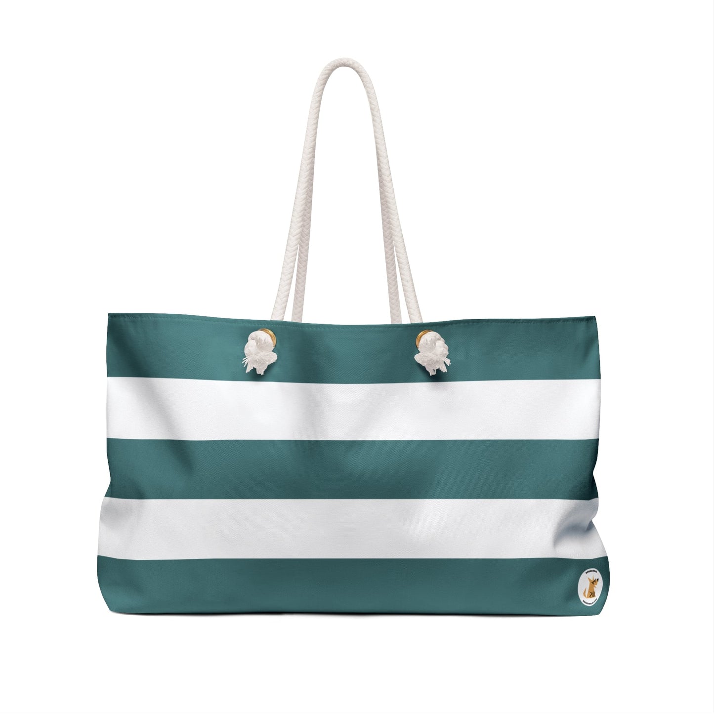 Personalized Weekender Bag: Minimal Line Art with Your Dog's Photo & Name_Doggo Mojo_Tote Bags_2