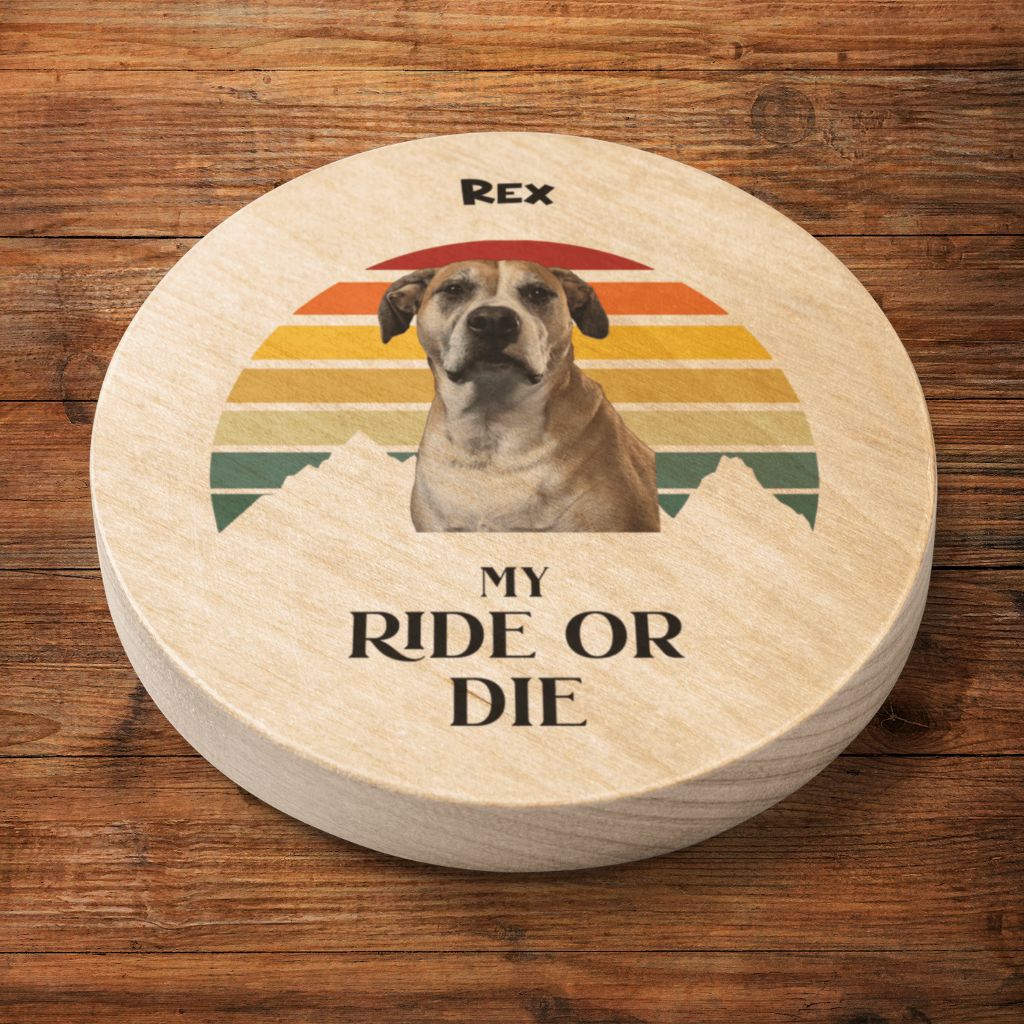 Personalized Wooden Bottle Opener: My Ride or Die with Your Dog's Photo & Name_Doggo Mojo_Bottle Openers_6