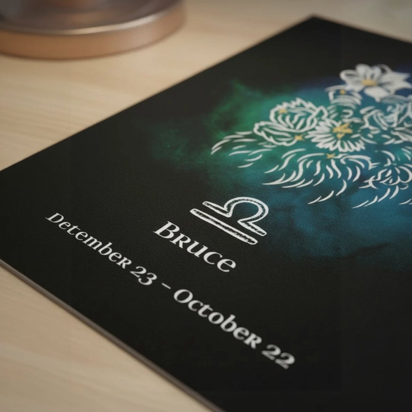 Personalized Zodiac Mini Art Print | Libra Design with Your Dog's Photo & Name_Doggo Mojo_Prints_5