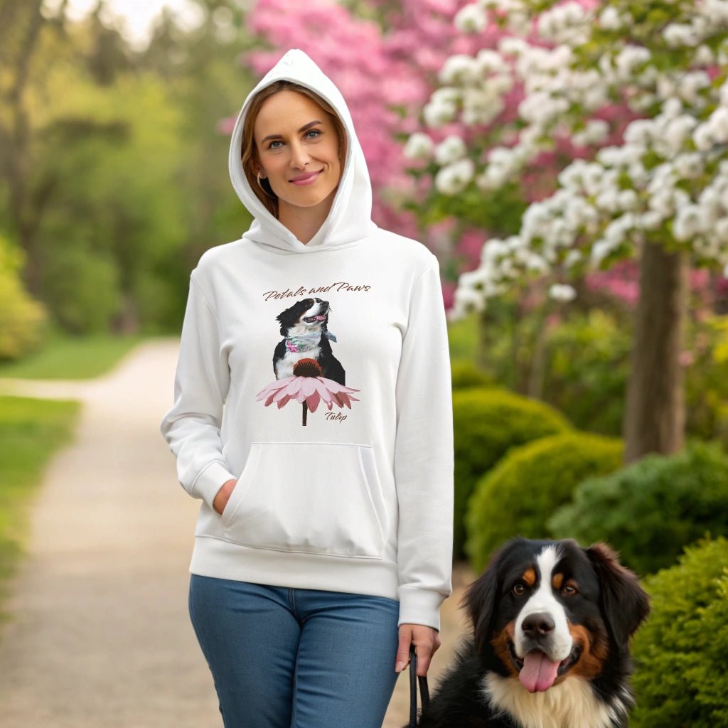 Petals and Paws Hoodie: Personalized with Your Dog's Photo & Name_Doggo Mojo_Hoodies_3