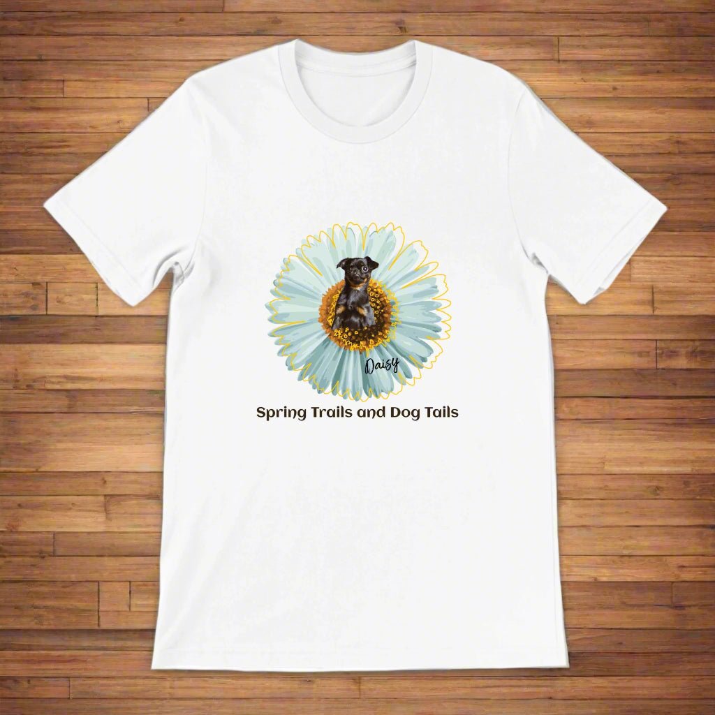 Spring Trails and Dog Tails: Personalized T-Shirt with Your Dog's Photo & Name_Doggo Mojo_T-shirts_4