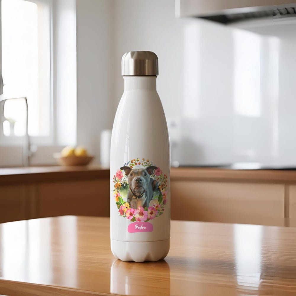 Wildflower Wonders Personalized Stainless Steel Water Bottle_Doggo Mojo_Water Bottles_1