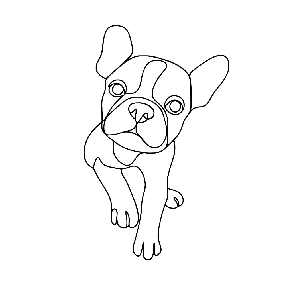 Minimal Line Art Collection: Modern & Chic Pet Portraits - Doggo Mojo