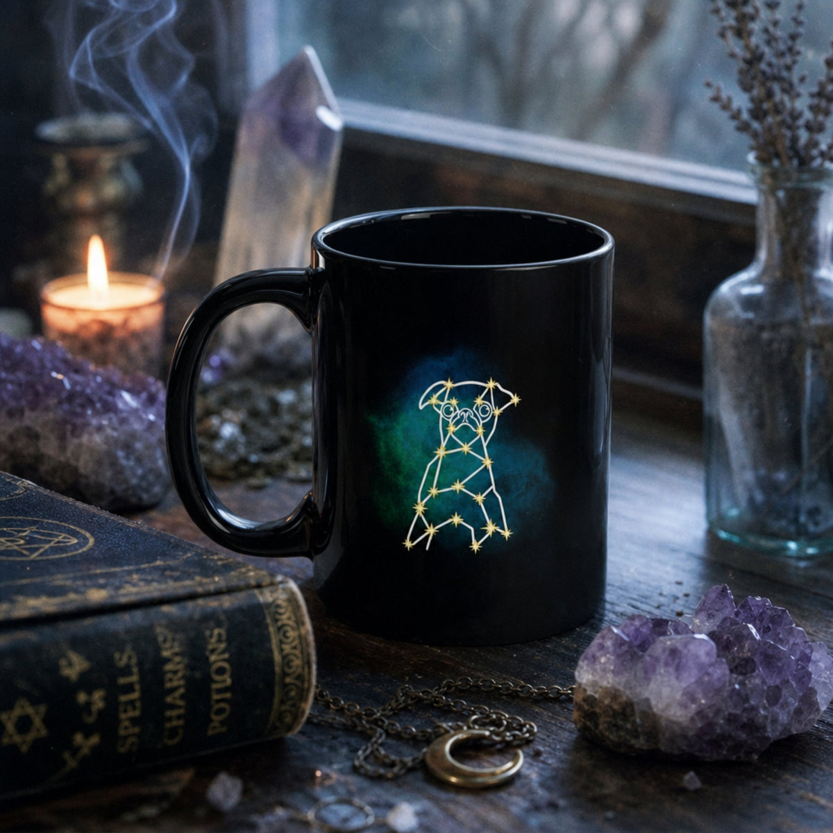 Personalized Mystic Dog Mug | Modern Sketch Photo Upload_Doggo Mojo_Ceramic Mugs_5