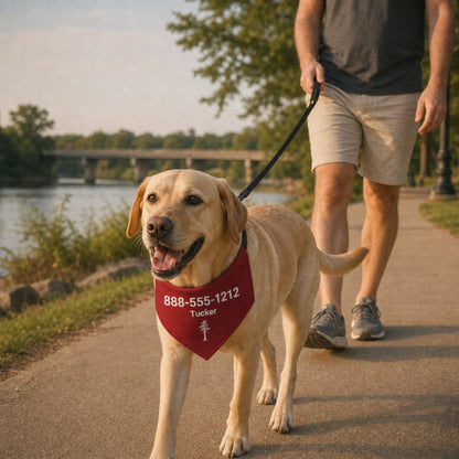 Personalized Tuscaloosa Jack Pine Dog Bandana Collar | Doggo Mojo